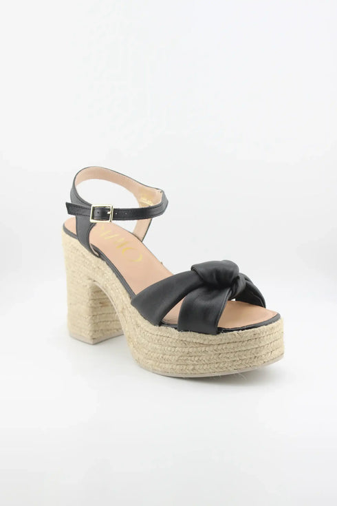 Gaimo Knotted Espadrille Platform Sandal
